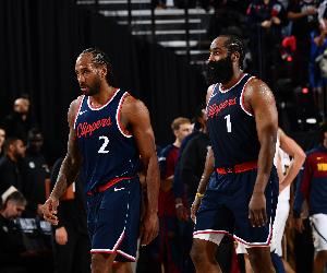 快船对阵龙狮首发：哈登、博格丹、莱昂纳德、小琼斯、祖巴茨